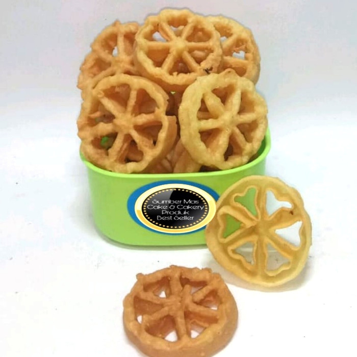 KUE / KEMBANG GOYANG / KUE RODA / JADUL / MANIS / CAMILAN KILOAN 500 G