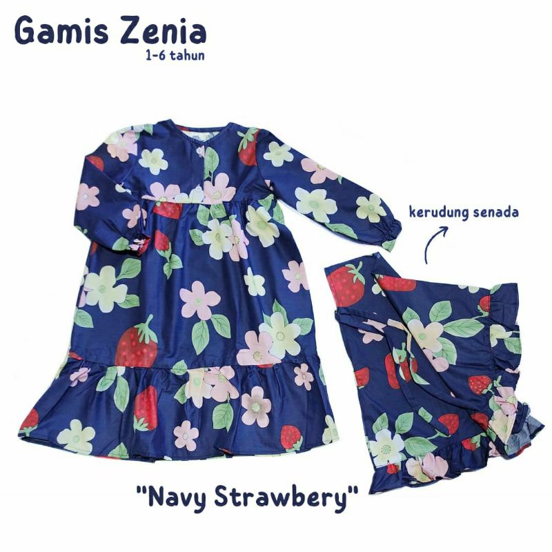 Baju anak perempuan 2 tahun muslim / Gamis anak perempuan murah 2 - 6 tahun