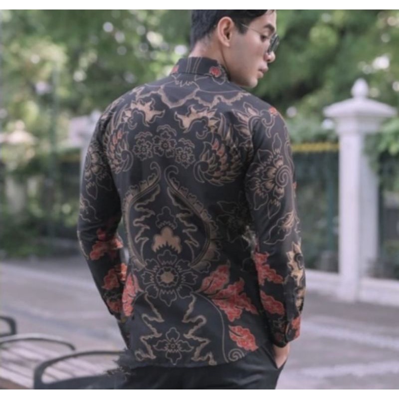 kemeja batik solo pria dewasa terbaru  premium slimfit  lapis furing terlaris  kondangan remaja pria