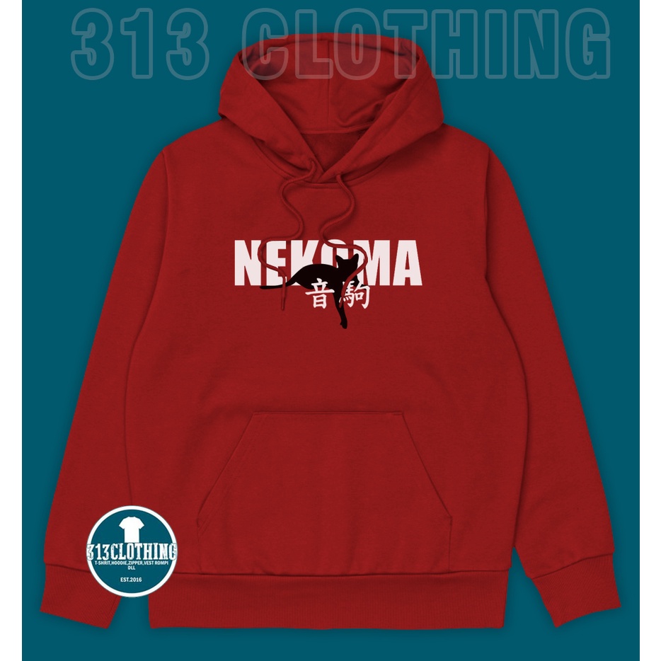 Jaket Hoodie Nekoma Haikyuu Hoodie Sweater Nekoma