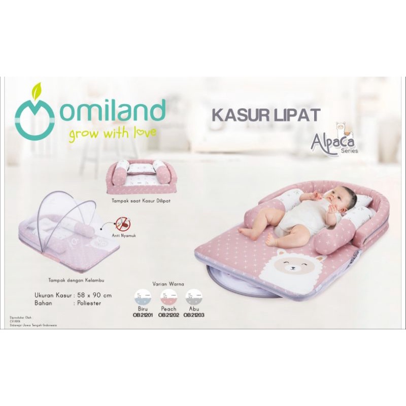 Omiland Kasur Bayi Lipat Oval Alpaca Series