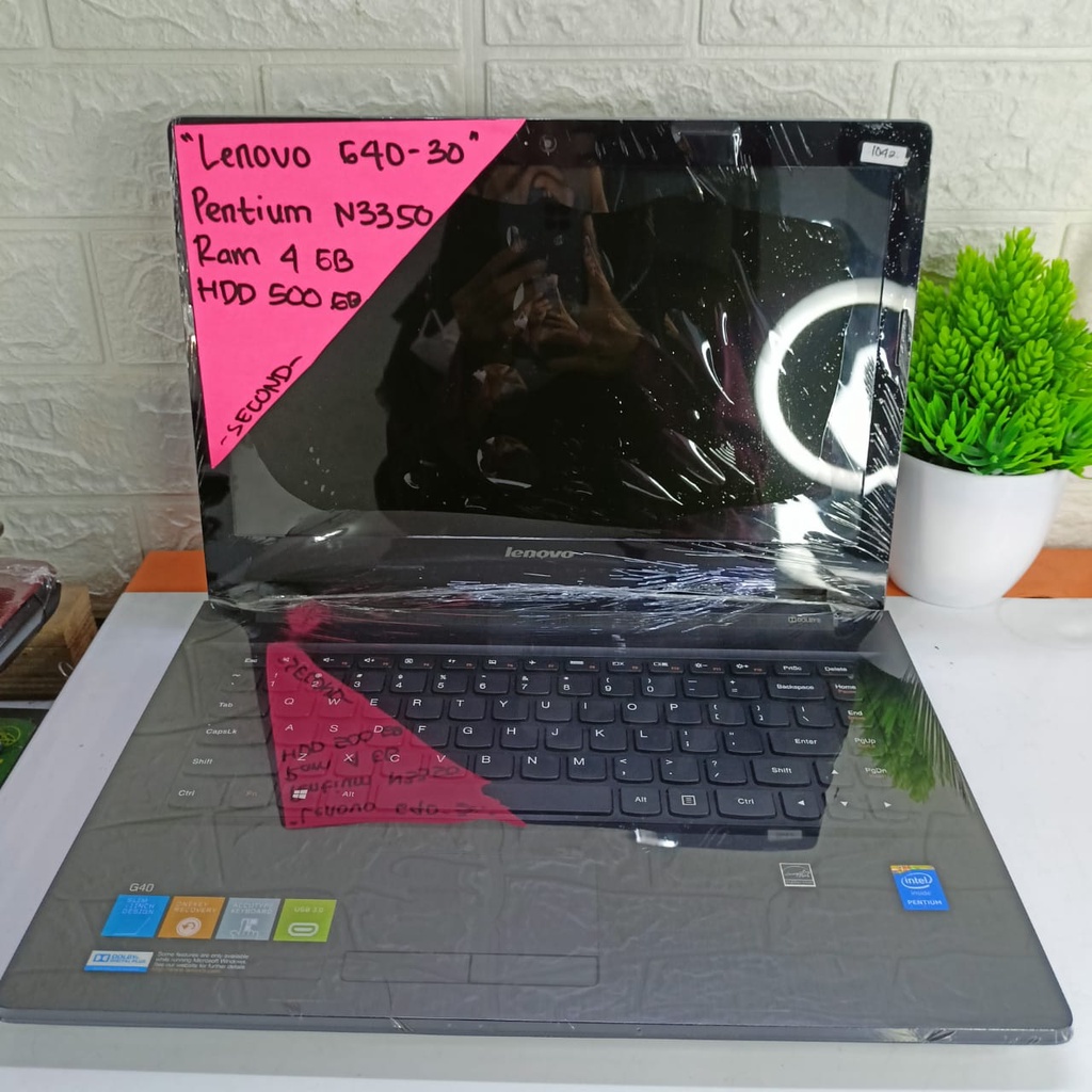 LENOVO G40-30 PENTIUM N3350 RAM 4GB HDD 500GB 14 INCH