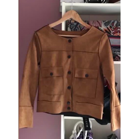jaket wanita suede preloved