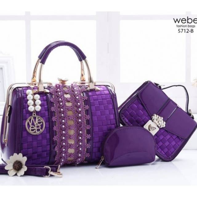 Tas wanita import WEBE Tiara mary behel 3 in 1