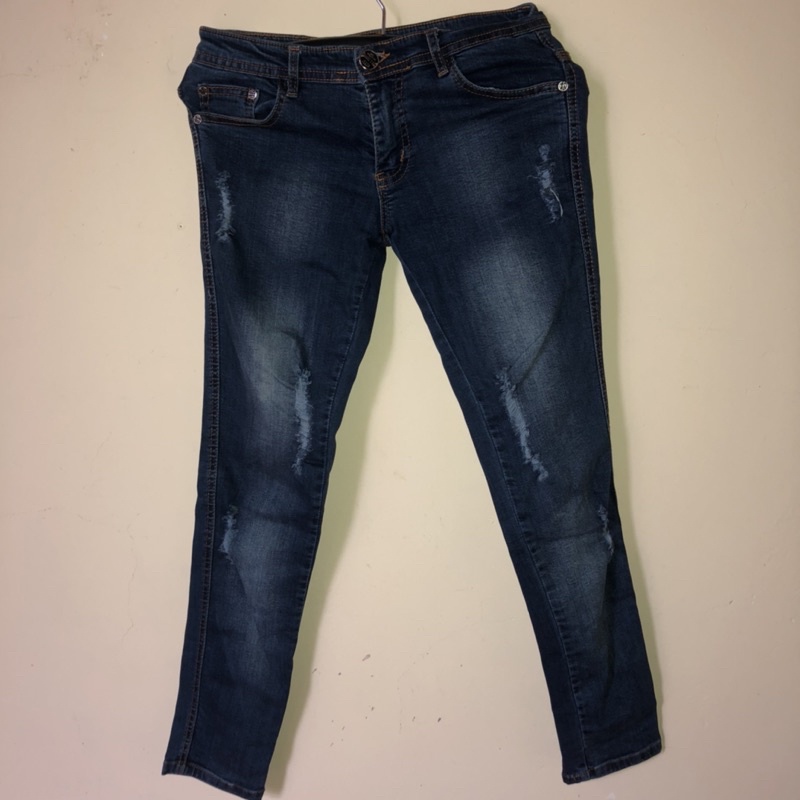 [PRELOVED] L414 Woman Ripped Jeans by Zara/Celana Kerja/Celana Bahan/Chino Pants/Straight Pants