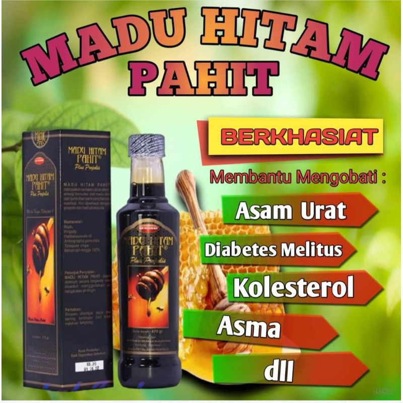 

Madu Hitam Pahit Plus Propolis Ar Rohmah 460 gr