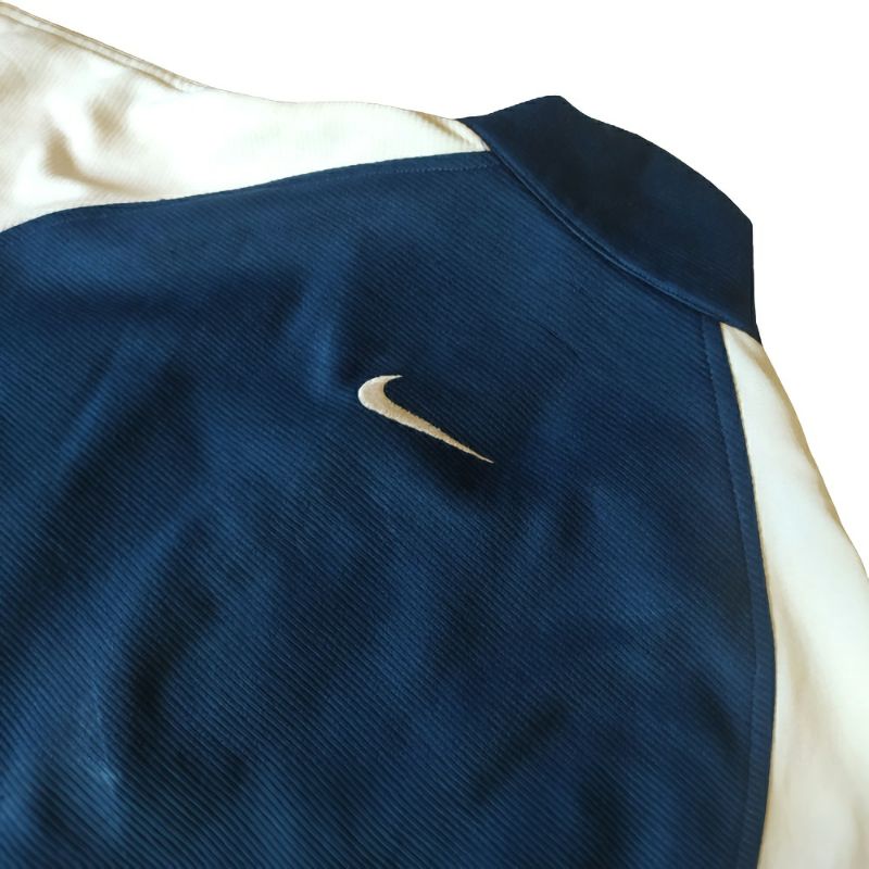NIke Jacket vintage  2 color block Jaket thrift Branded size XXL over size