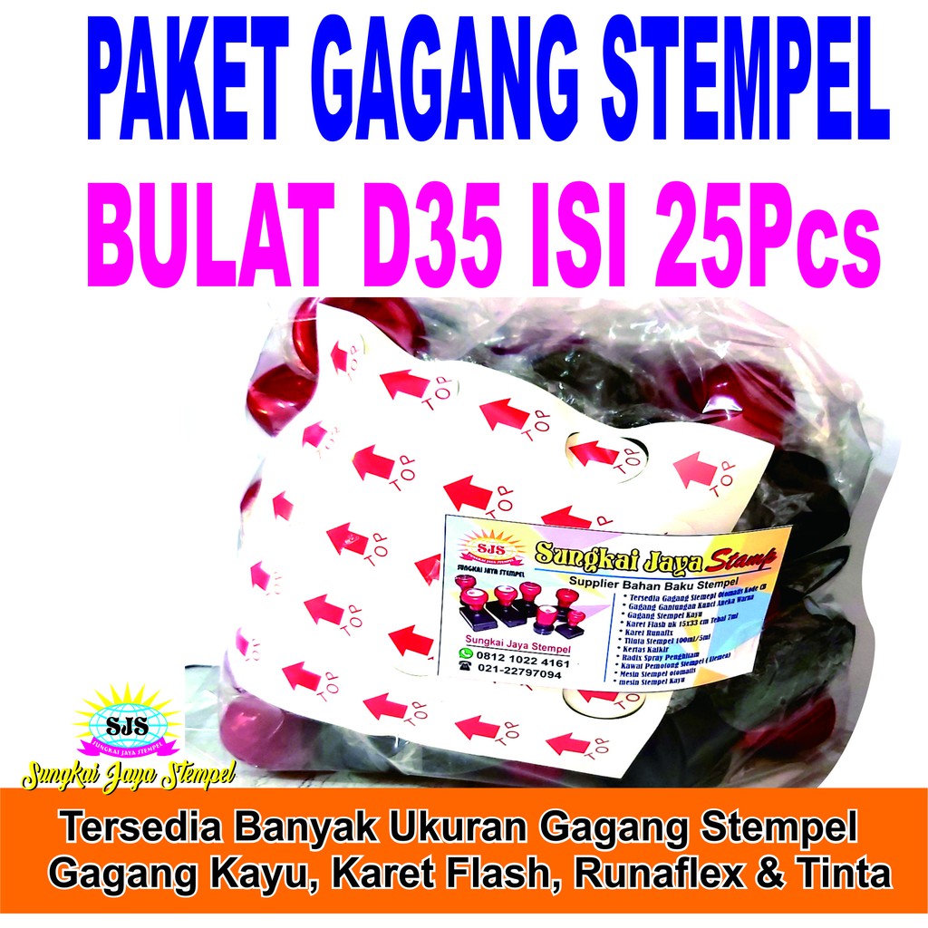 

Paket gagabg bulat d35 isi 25pcs