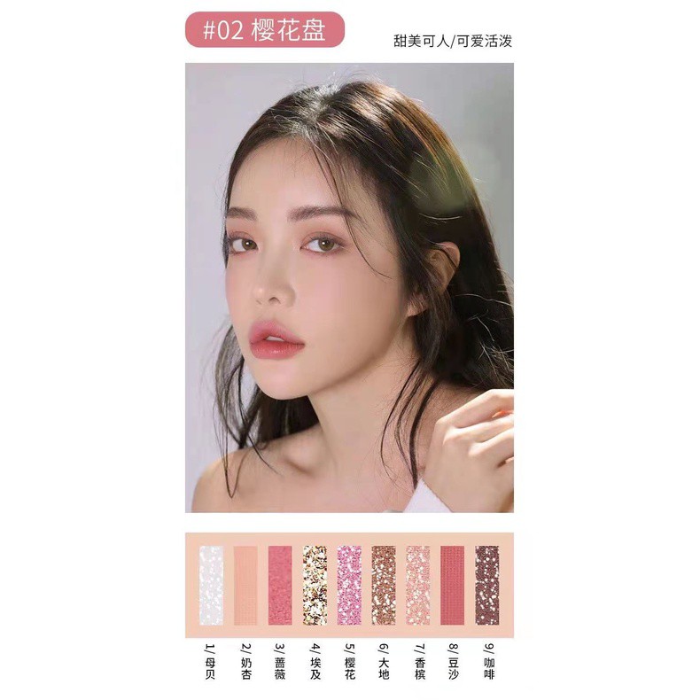 rcsbeauty ✅ NEW Lameila Eyeshadow palet 9 warna Eyeshadow palet lameila