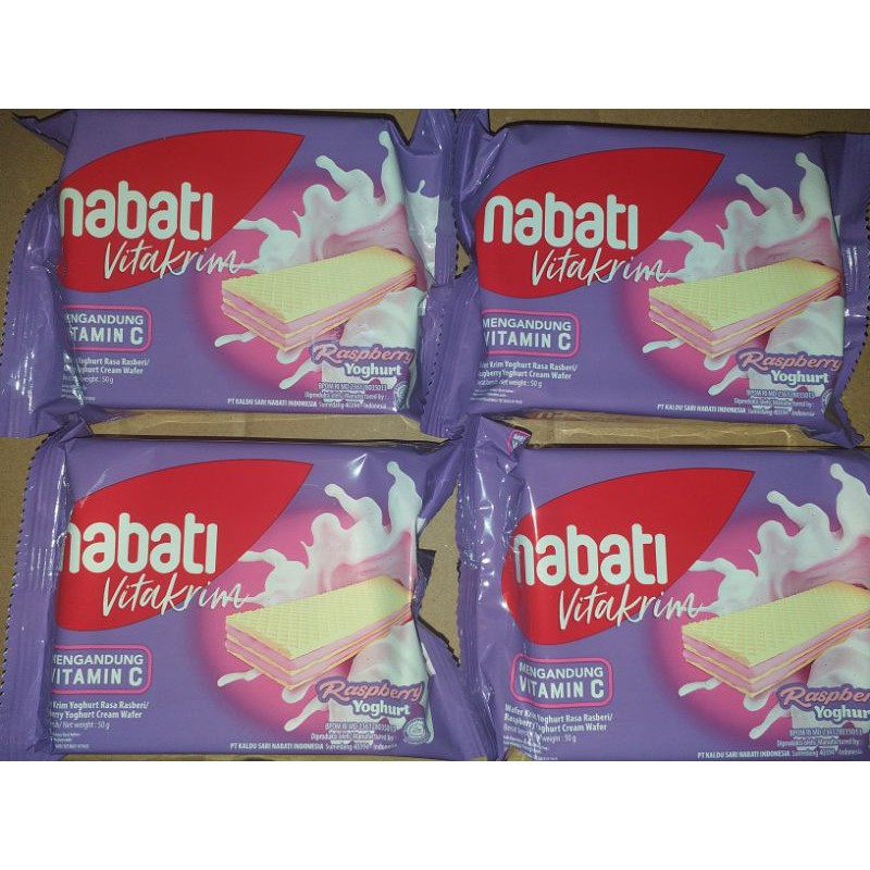 

NABATI VITACREAM RASA RASPBERRY YOGHOURT 50GR