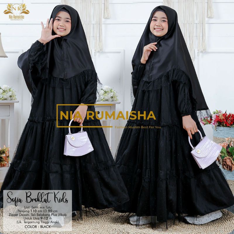 Tutu Lisa kids+ Astiri syari teen ori by Nia Rumaisha