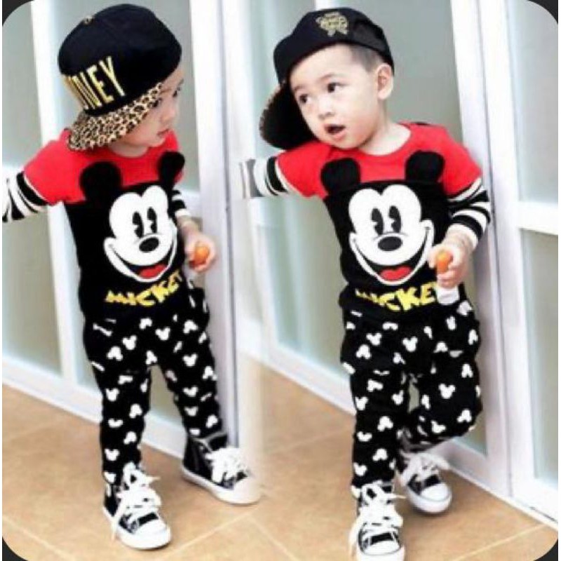 setelan anak / baju anak  motif miky cute