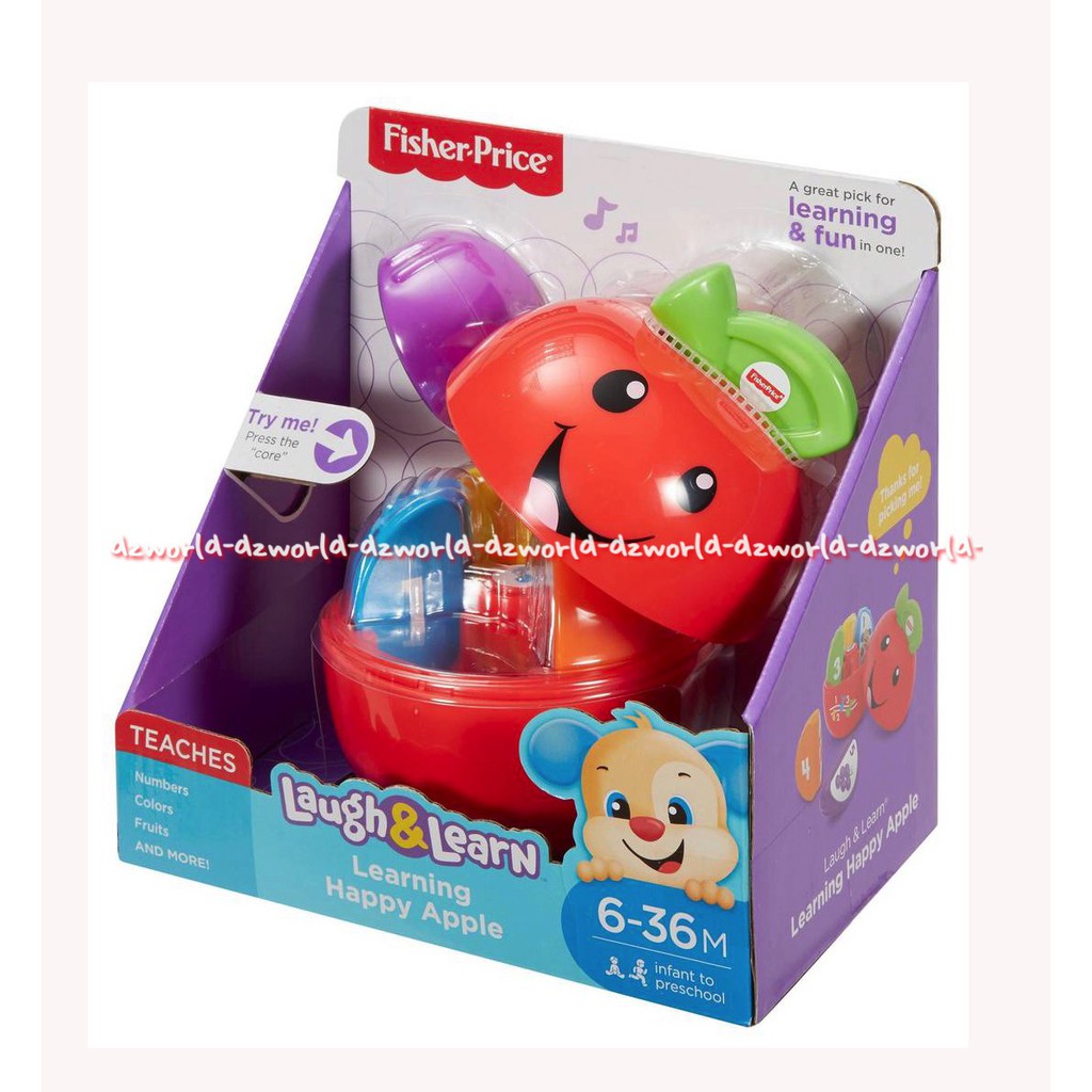 Fisher Price Laugh&amp;Learn Learning Happy Apple Mainan Edukasi Bayi Bentuk Apel