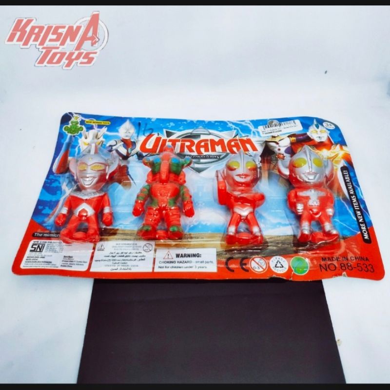 MAINAN ANAK SUPERHERO ULTRAMAN/ULTRAMAN ZERO/ULTRAMAN MINI isi 4pcs