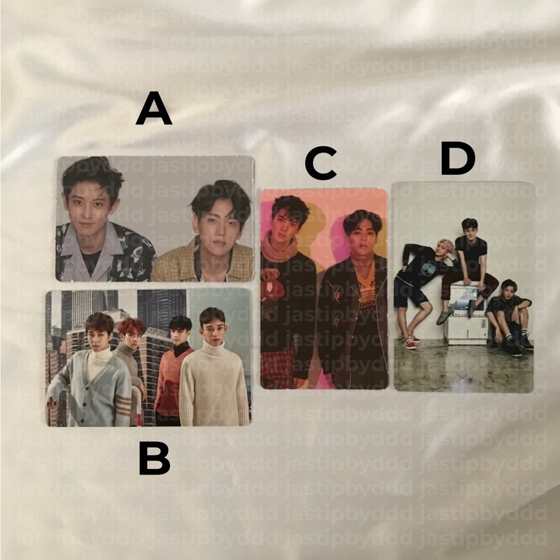 PHOTOCARD SEASONS GREETINGS BAEKHYUN CHANYEOL SEHUN CHEN XIUMIN SG17 SG18 SG16 EXO
