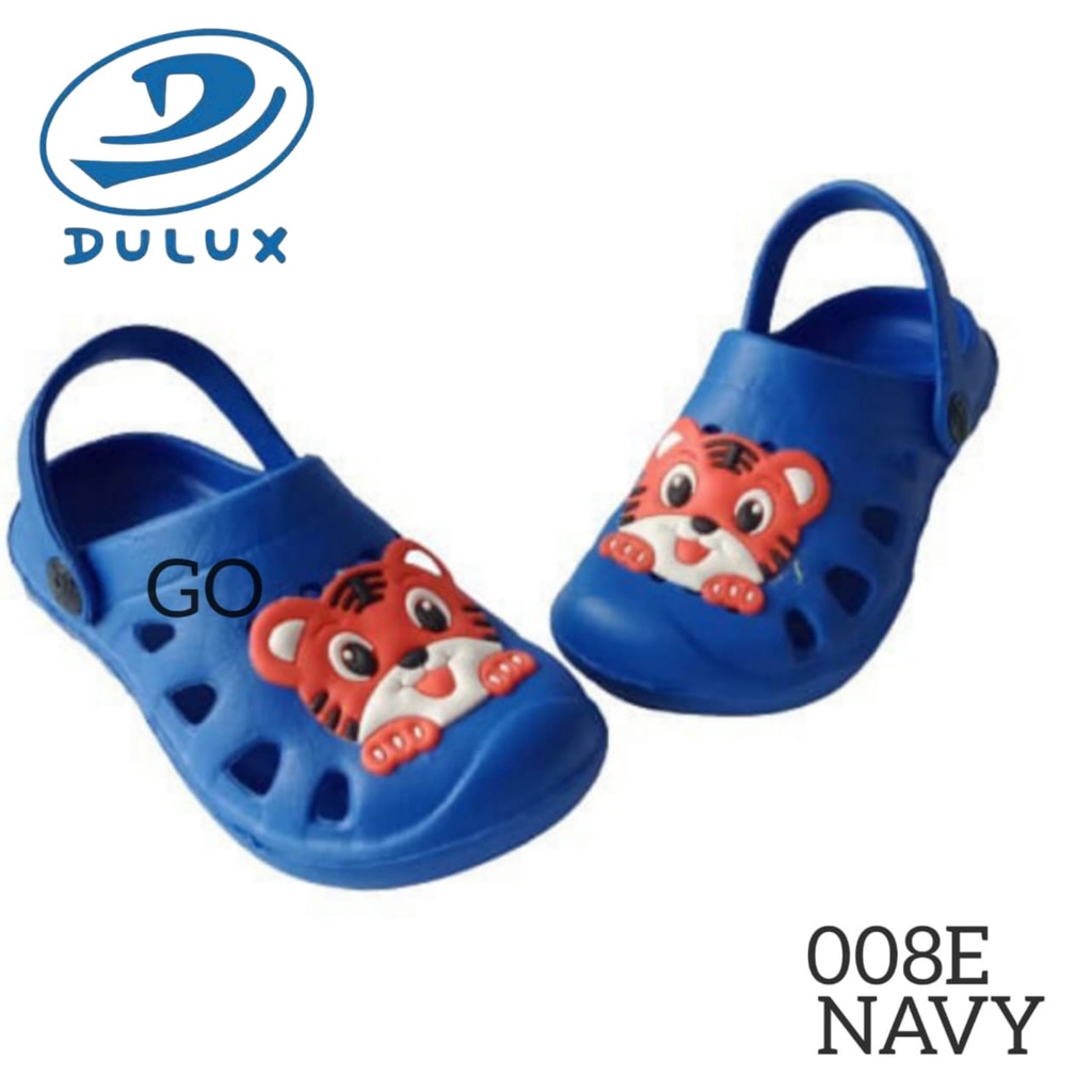 gof DULUX 008E TIGER Sandal Baim Anak Perempuan Karakter Tiger Awet Tahan Air Hujan Karet Lentur Ringan Sepatu Naik Gunung Motif TIGER