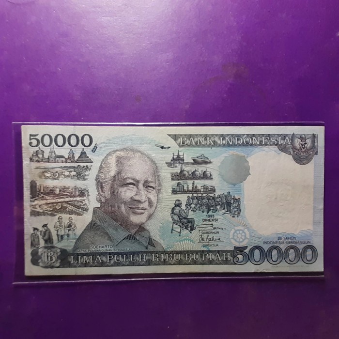 NEW uang kuno 50000 rupiah suharto