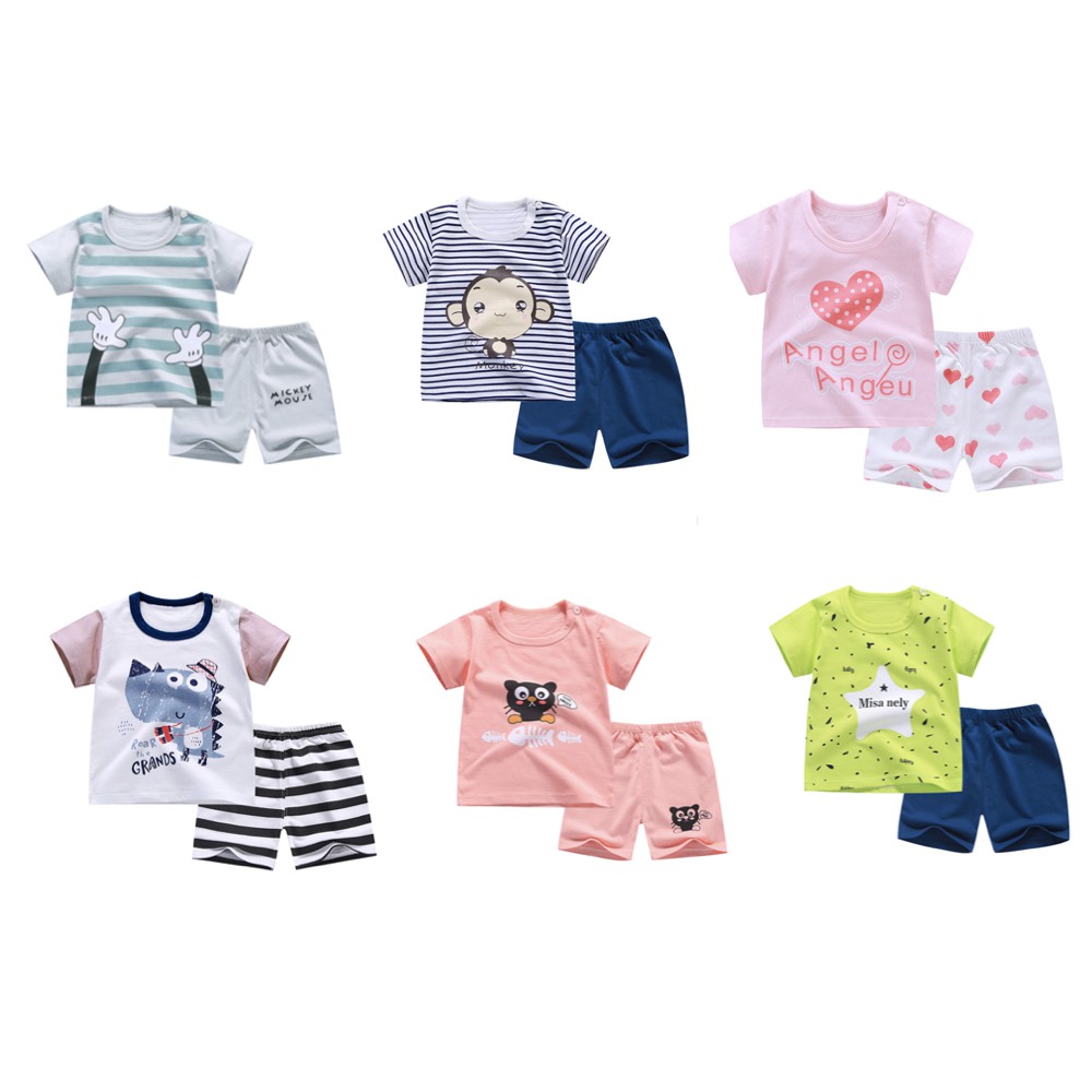 babyfit SUPER PRICE setelan ZEDT anak kaos oblong celana pendek baju import