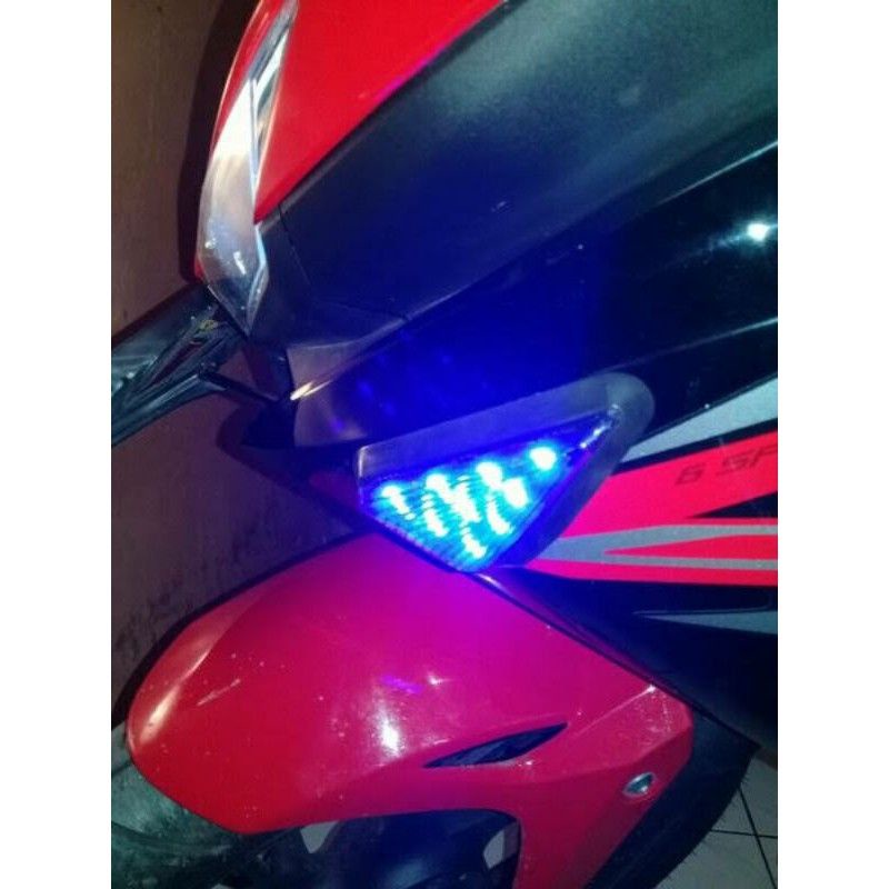 Lampu Sen Tempel Segitiga Universal, Sen Fairing ninja, cbr, gsx, r15