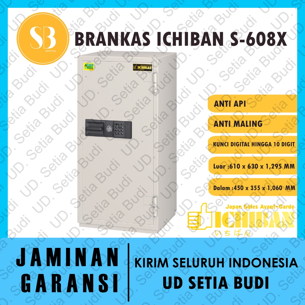 Brankas Digital Ichiban S-608X Tahan Api 608 X