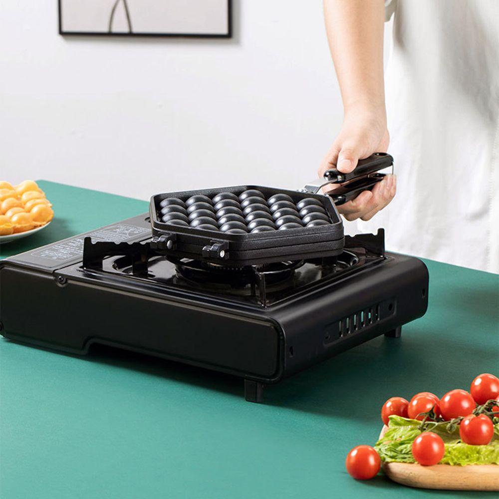 Preva Gas Sandwich Maker Cetakan Kue Wafel Besi Pancake Anti Lengket Breakfast|Grill Frying Pan QQ Cetakan Bubble Telur