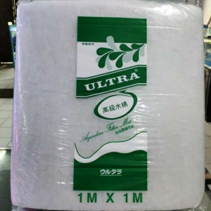 Kapas Ultra Hijau 1 X 1 M Media Filter Busa Filter Aquarium Ultra