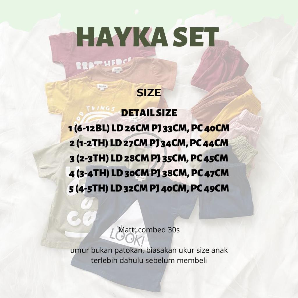 HAYKA SET (unisex) | stelan baju bayi