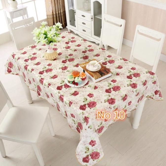 ] Taplak Meja Persegi Anti Air Alas Meja Makan Besar