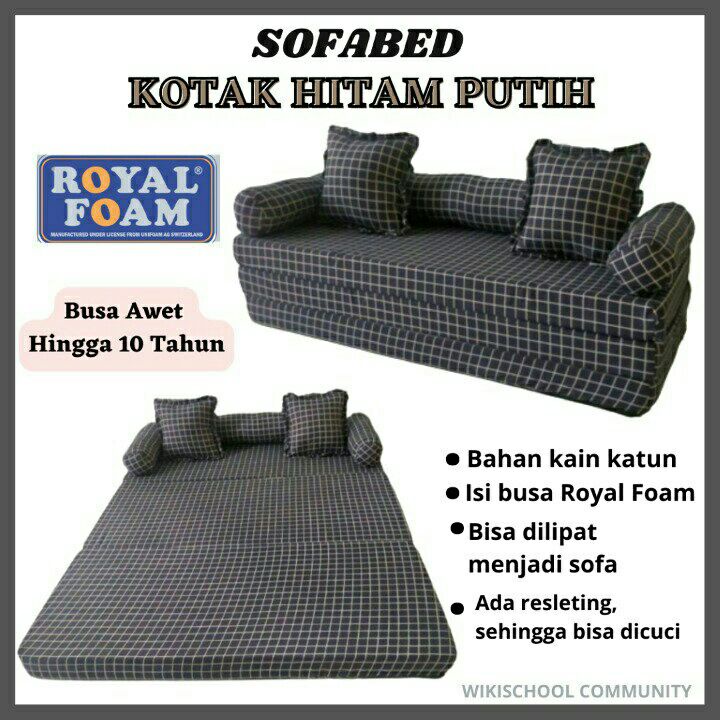 Jual Sofa Bed Minimalis Busa Royal Foam Kursi Ruang Tamu Kasur Lipet Sofabed Murah Shopee