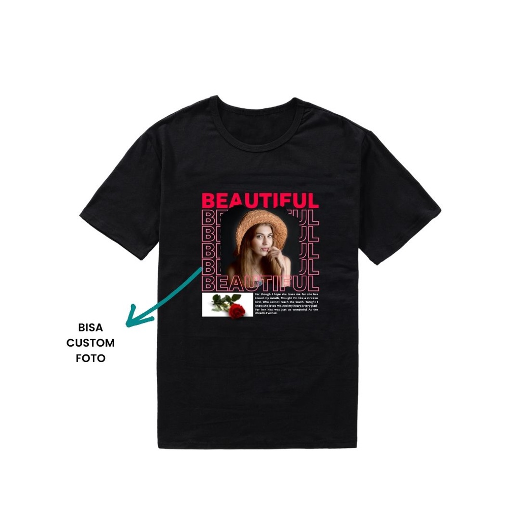 Kaos Streetwear Bucin Foto Custome