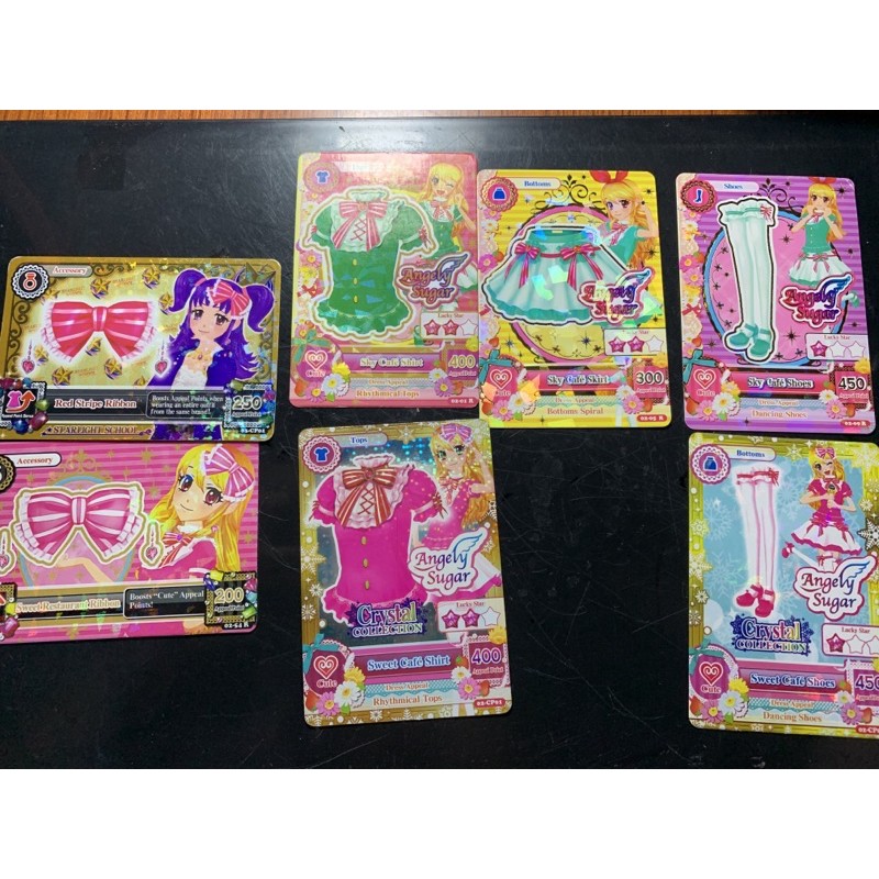 AIKATSU CARD SKY CAFE SWEET CAFE CRYSTAL COLLECTION ICHIGO SET