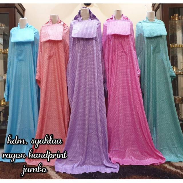 Mukena rayon terusan bahan adem