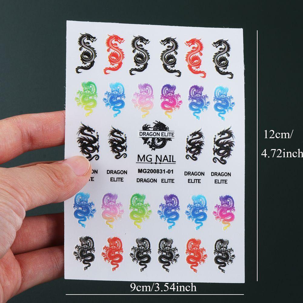 Solighter 3D Nail Art Sticker DIY Dekorasi Nail Art Manicure Decor Bunga Kupu-Kupu Stiker