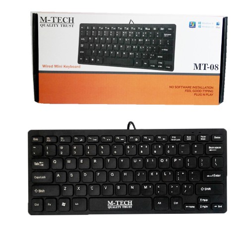 M-TECH KEYBOARD MULMED MINI USB MT08 + FN