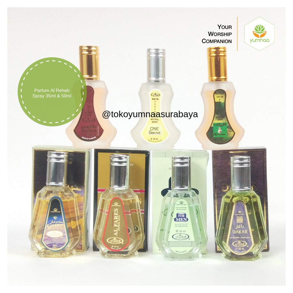 Grosir Parfum Al Rehab Spray 35ml 50ml Parfume Arab Original Minyak
