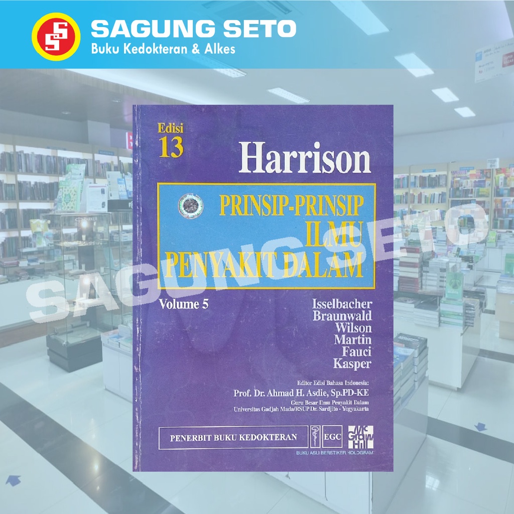 BUKU HARRISON PRINSIP-PRINSIP ILMU PENYAKIT DALAM  / IPD VOL.5 ED.13
