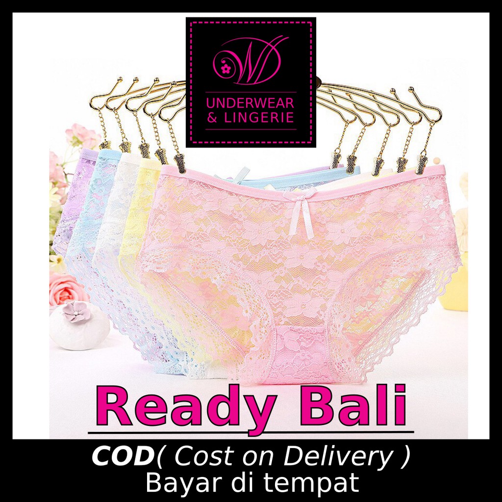 CD23 Celana Dalam CD cewek wanita bahan Brukat / lace transparant sexy