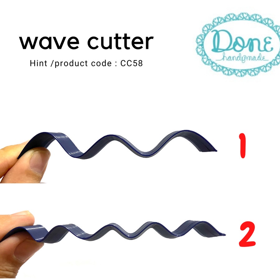 wave cutter clay blade clay wave blade alat clay alat fondant icing 58