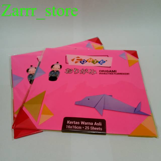 

25 L2MBAR 1 PACK ORIGAMI 16 x 16 KERTAS LIPAT DUA SISI FORTE 16 X 16