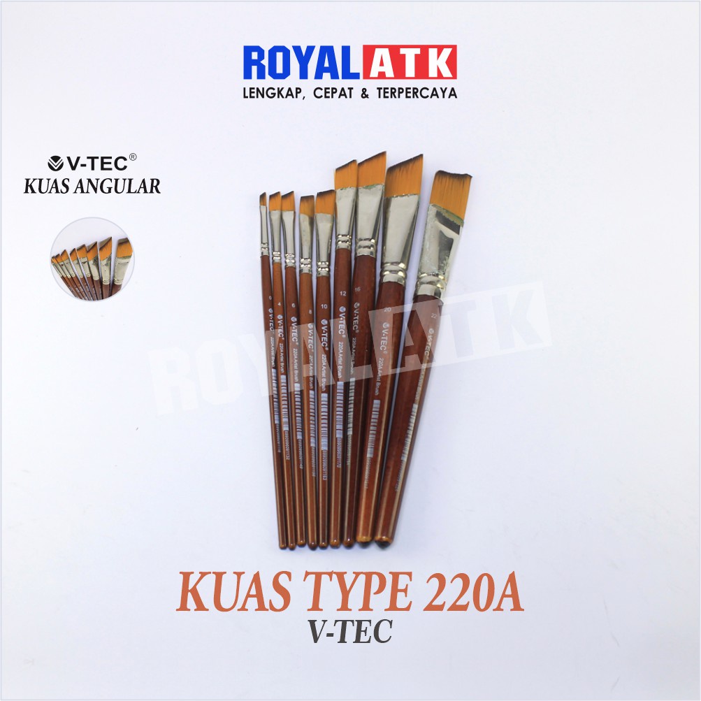 

Kuas Lukis Kuas Sapu Miring Angular Flat V-Tec Brush Angle Tipe 220A