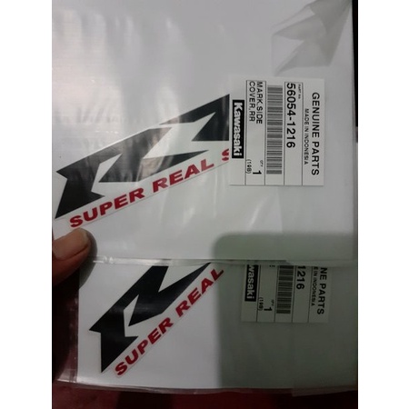 Stiker Cover Body Belakang Ninja RR New Putih Original Kawasaki
