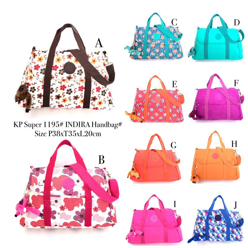 Tas wanita kipling 1195 indira bag tenteng selempang import