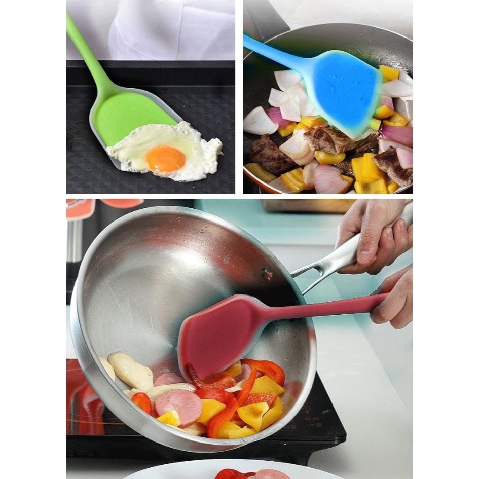 Sutil Spatula Sodet Masak Silikon Anti Lengket Tahan Panas
