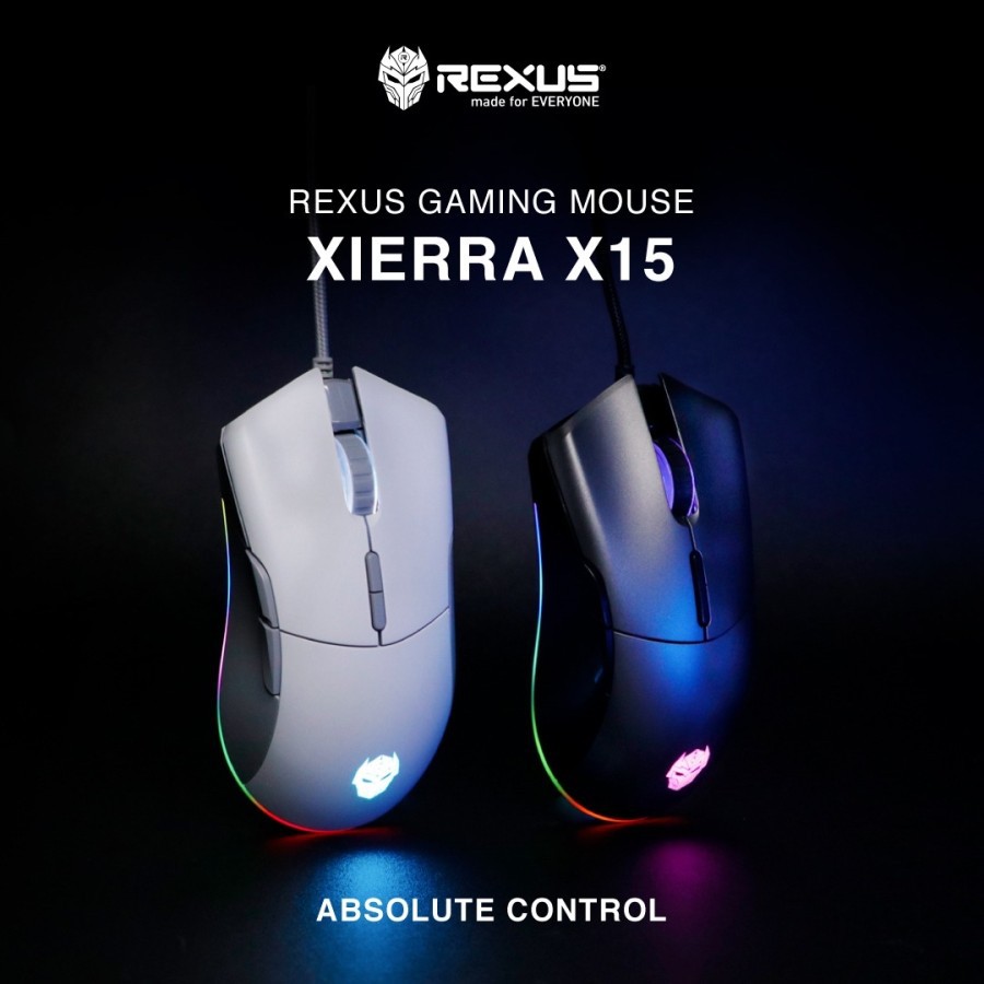 Rexus X15 Xierra Gaming Mouse Macro with RGB LED Light