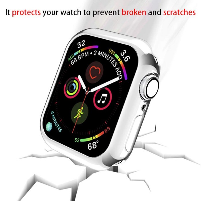 TPU Soft Electroplating Shiny Case Apple Watch 38mm 40mm 42mm 44mm