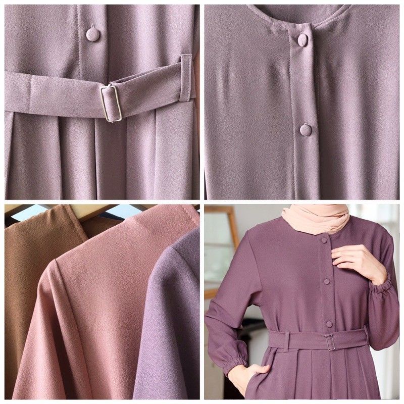 Elsa / Fashion Muslim Wanita / Gamis Lebaran Terbaru / Busui  / Baju Lebaran / Gamis Dress Wanita-7