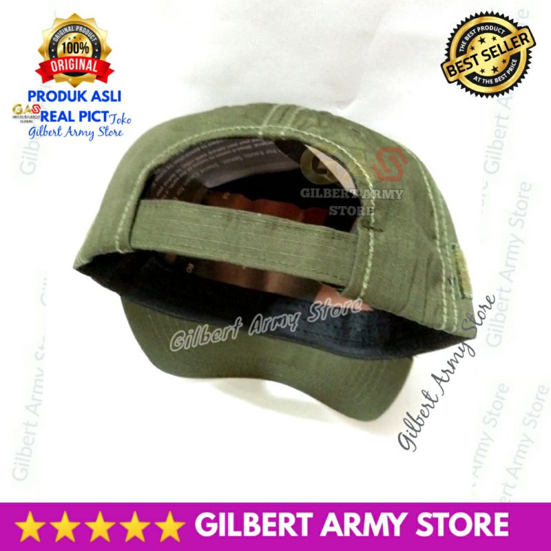 Topi Velcro Hijau Army Tni Gilbert Army Store Tactical