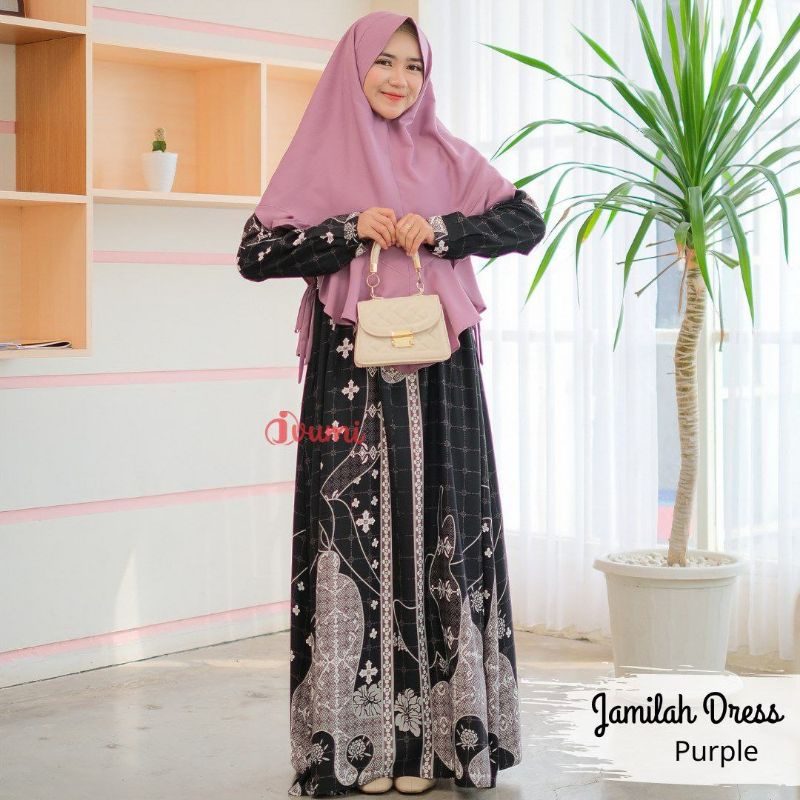 Jihan Dress set Khimar / Setelan gamis