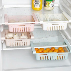 Laci Tambahan Rak Serbaguna untuk Rak Kulkas Meja White Blue Penyimpanan Kulkas refrigerator