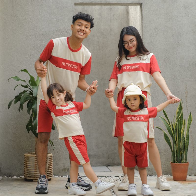 MESMERIZING SET - Promo 10.10 Family Set baju olahraga daily wear kaos kekinian baju tidur murah unisex